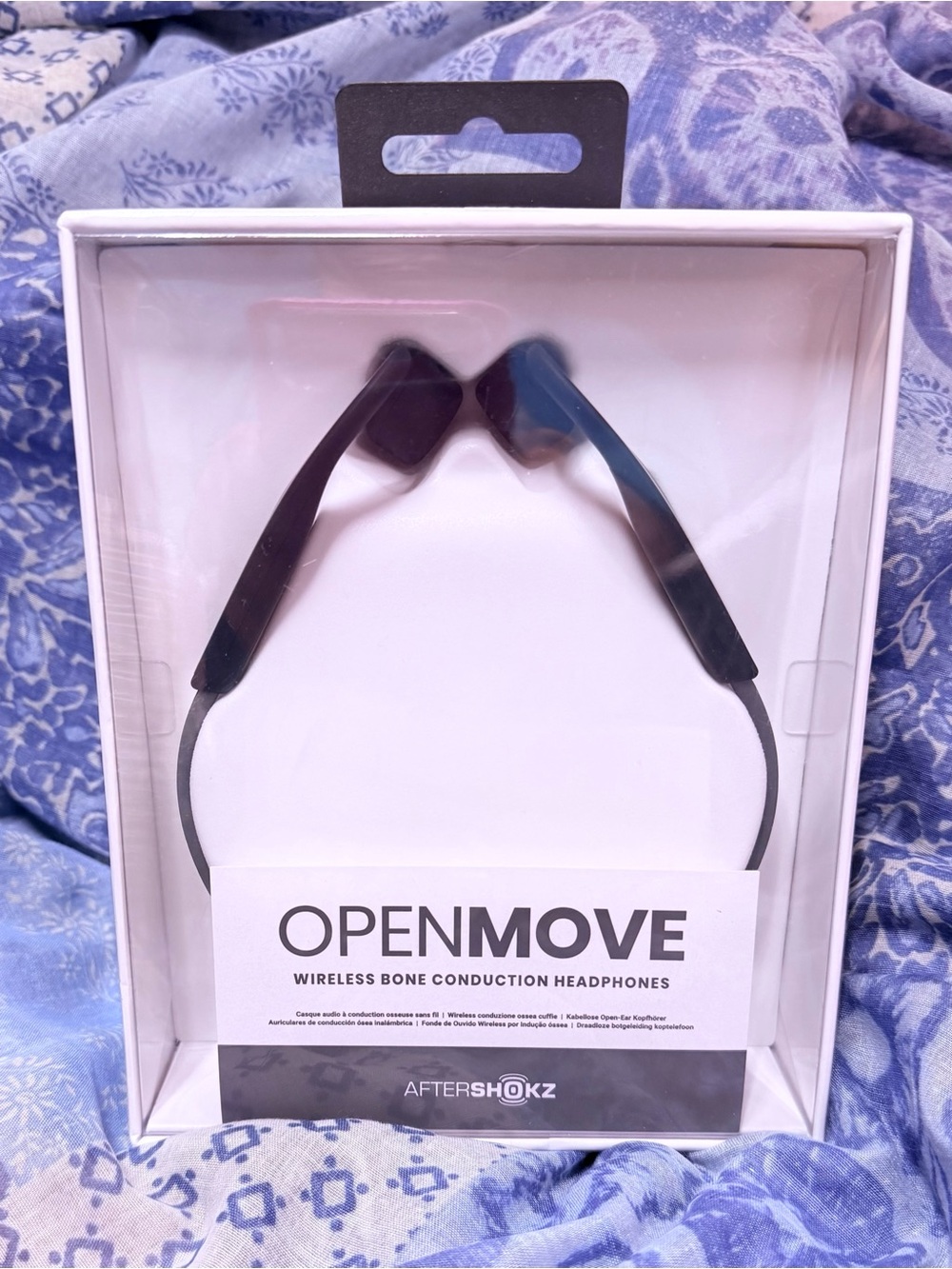 AfterShokz OpenMove Wireless Bone Conduction Headphones - Slate Grey/Black
